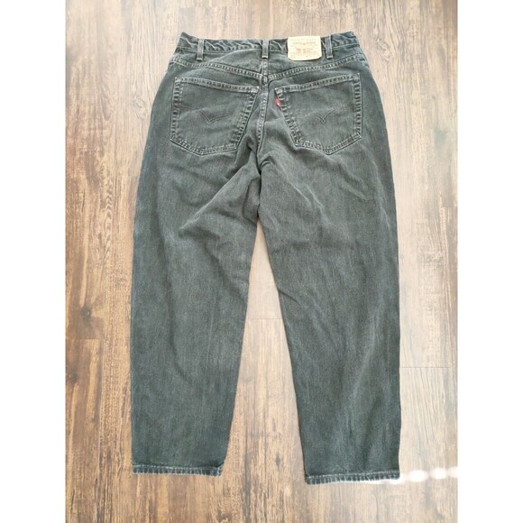 Vintage Levis 560 Jeans Mens 36x30 Black Denim Loose Fit Tapered Leg Y2K A34x28* - Picture 7 of 10
